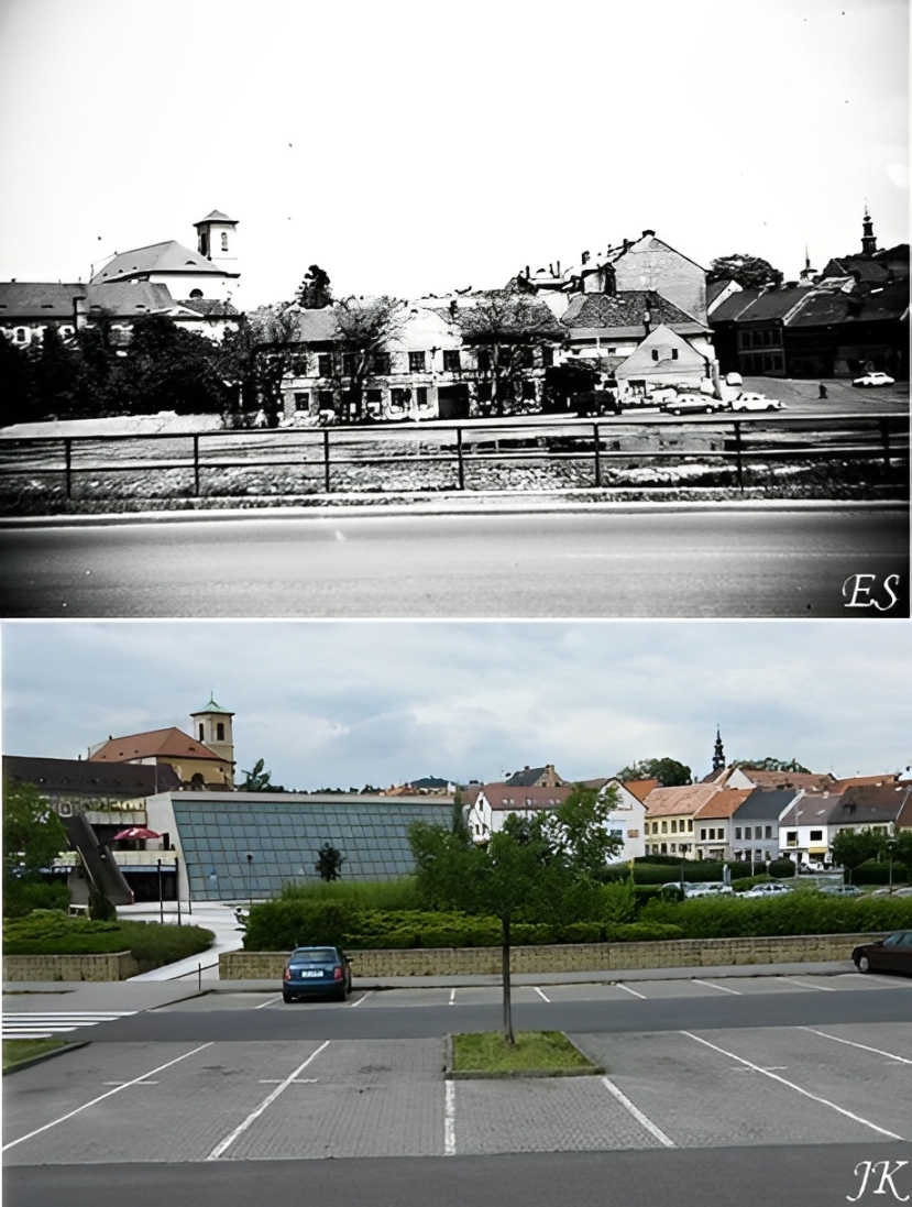 Česká Lípa v roce 1970 a 2009