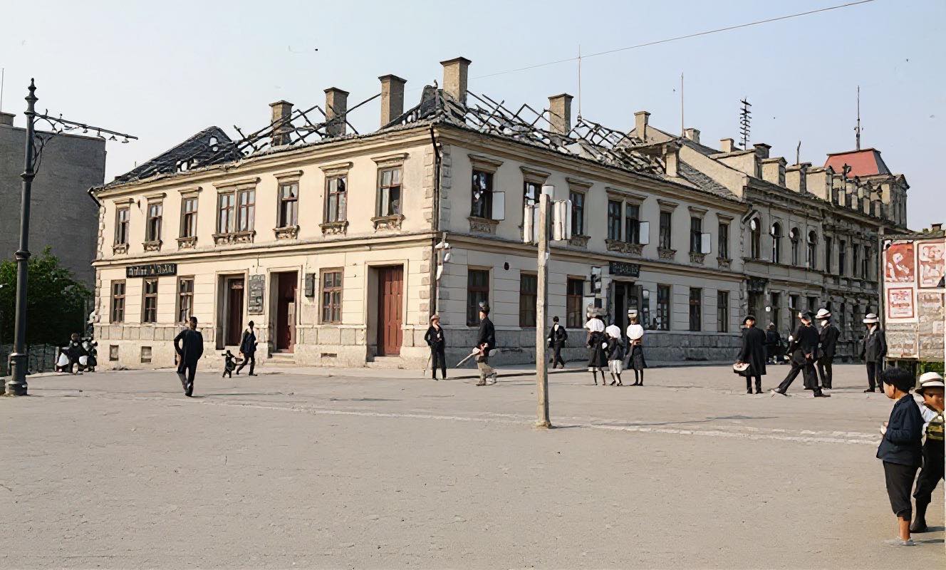 I to se nedaleko požární stanice může stát. (Na Baště koncem dvacátých let) (archiv Jablečné město)