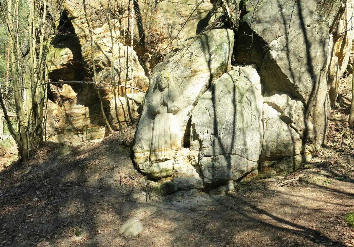 Reliéf v obci Brniště v okrese Česká Lípa