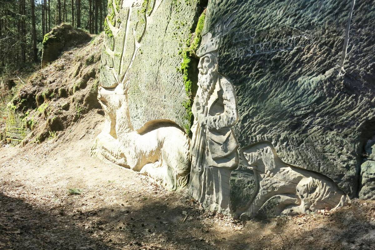 Reliéf v obci Brniště v okrese Česká Lípa