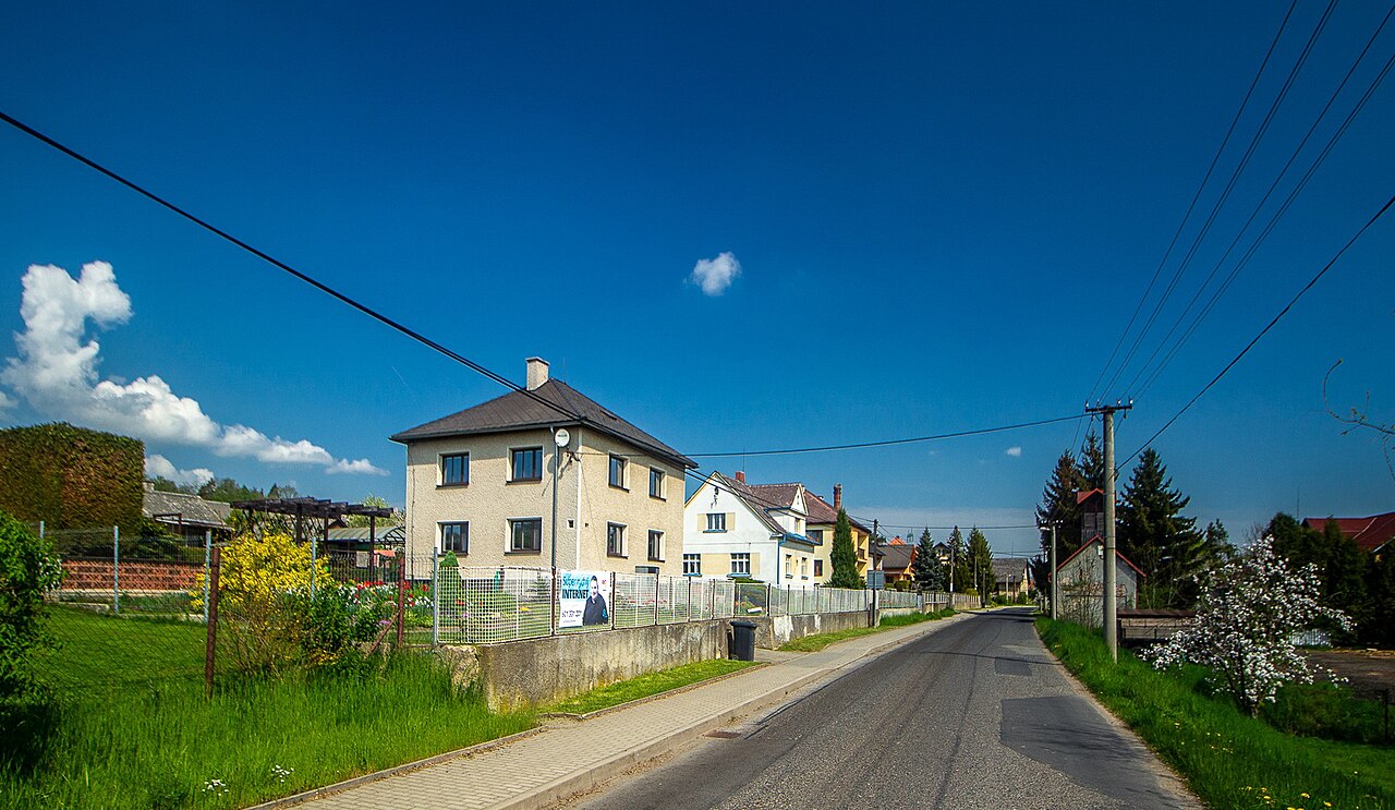 Velký Grunov, střed obce