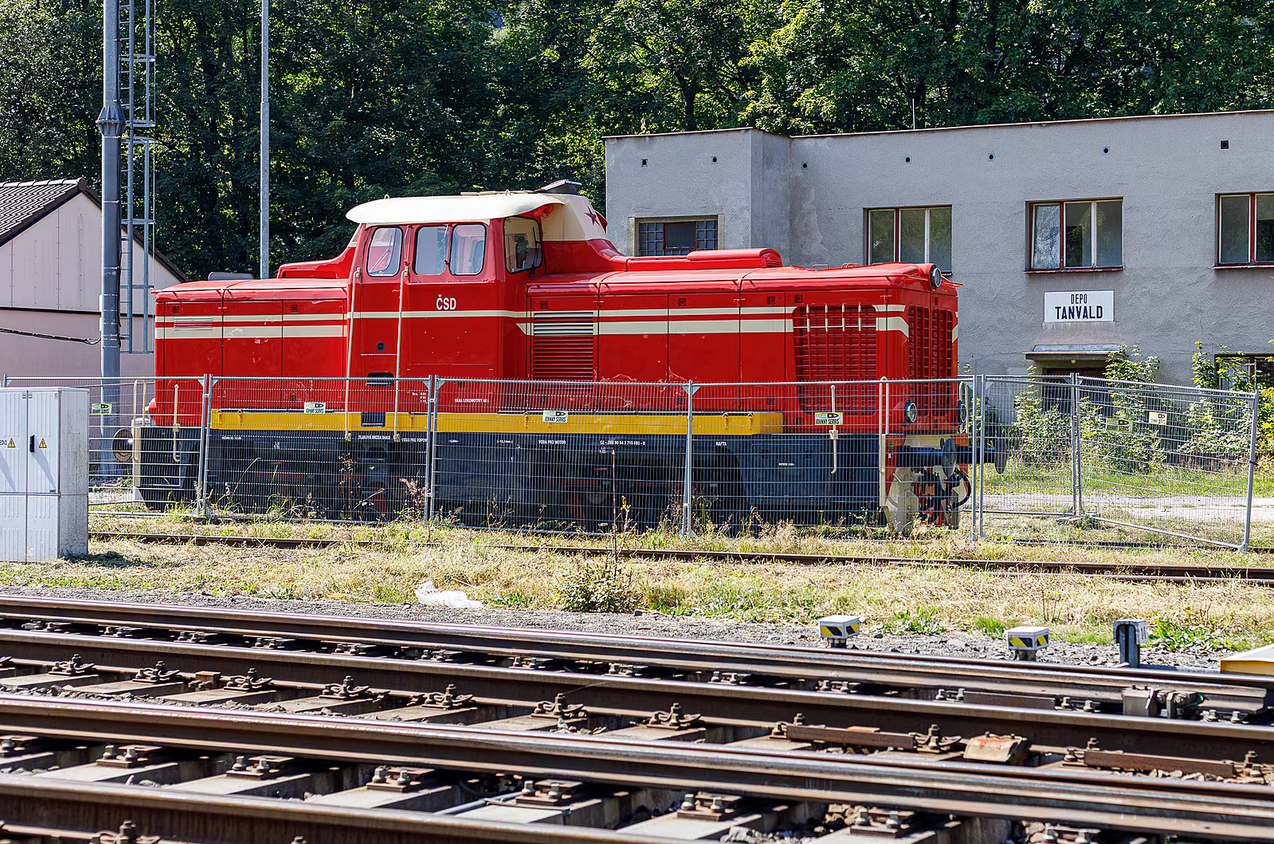 Aktuálně mají ozubnicový pohon dvě lokomotivy ze Železniční společnosti Tanvald.  Autor: Matěj Klimša, MF DNES
