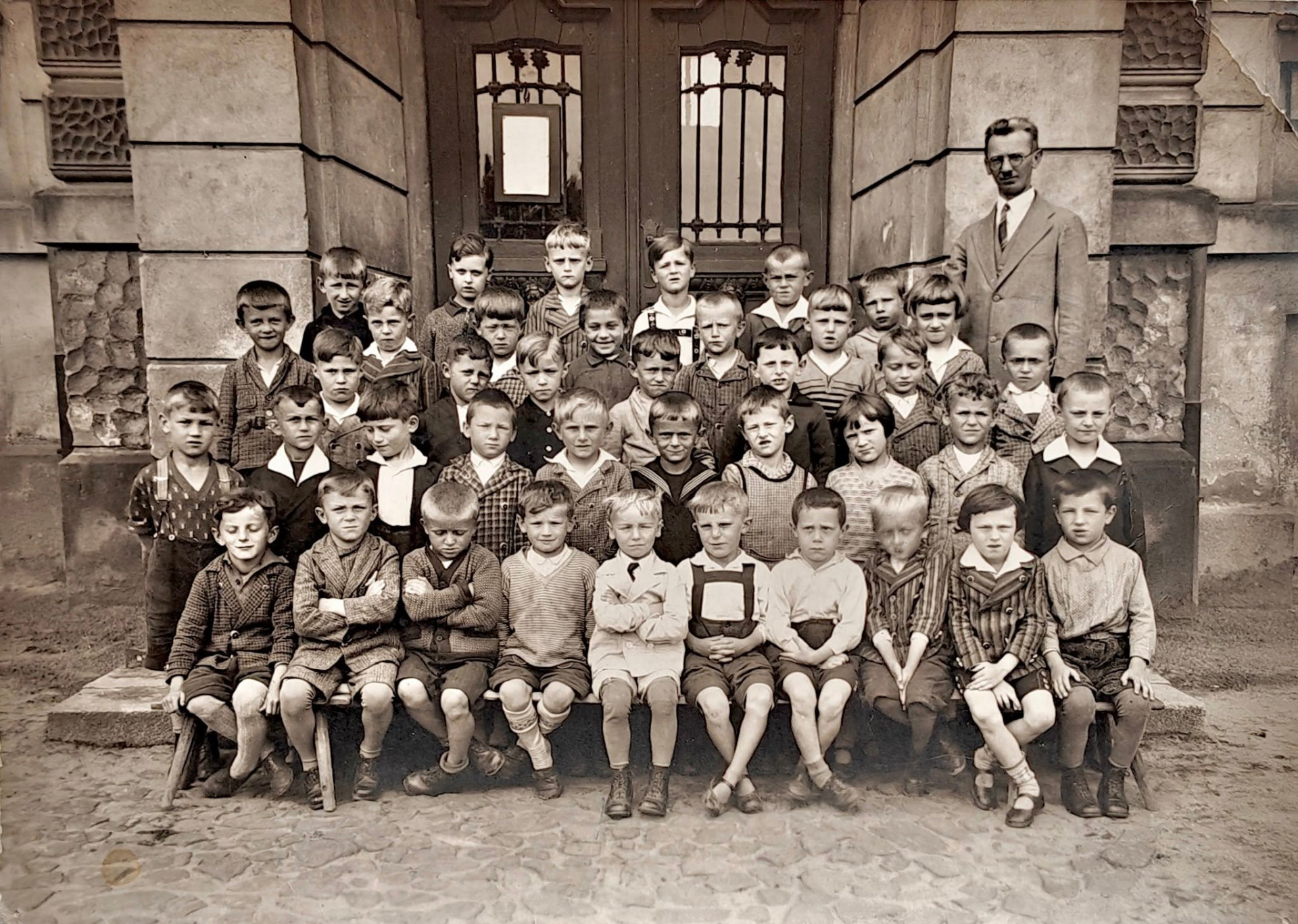 Školní fotografie, pravděpodobně 30. léta (archiv J.Freier)