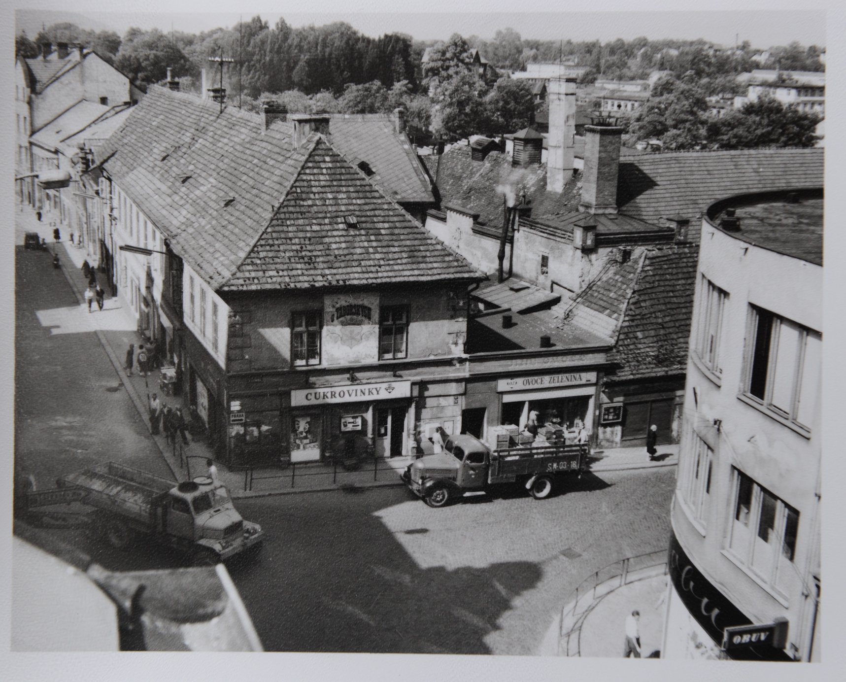 Zde je zachycen pohled na pivovar Táborských z křižovatky Hluboké, Sobotecké a Palackého ulice. 😊 Datace: 1965. Foto: Hajfler J. (archiv Muzeum Českého ráje v Turnově)