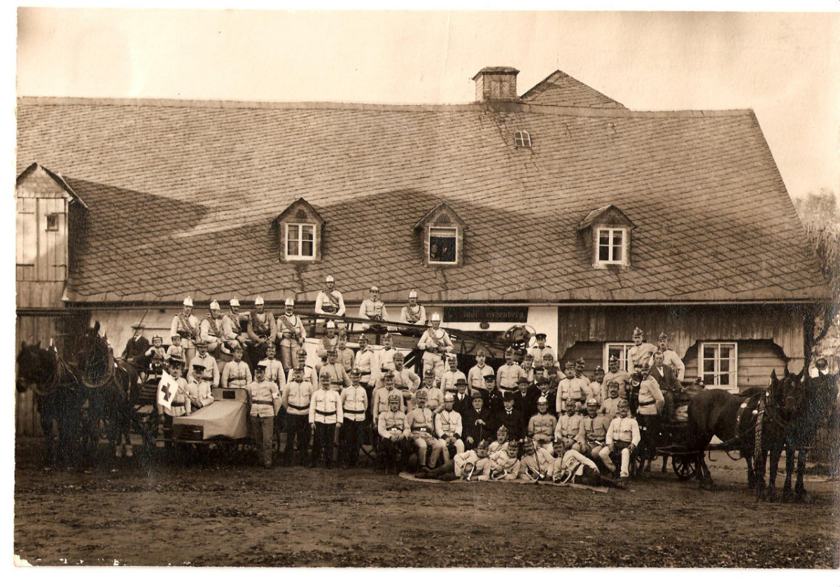 Raspenavští hasiči v roce 1935