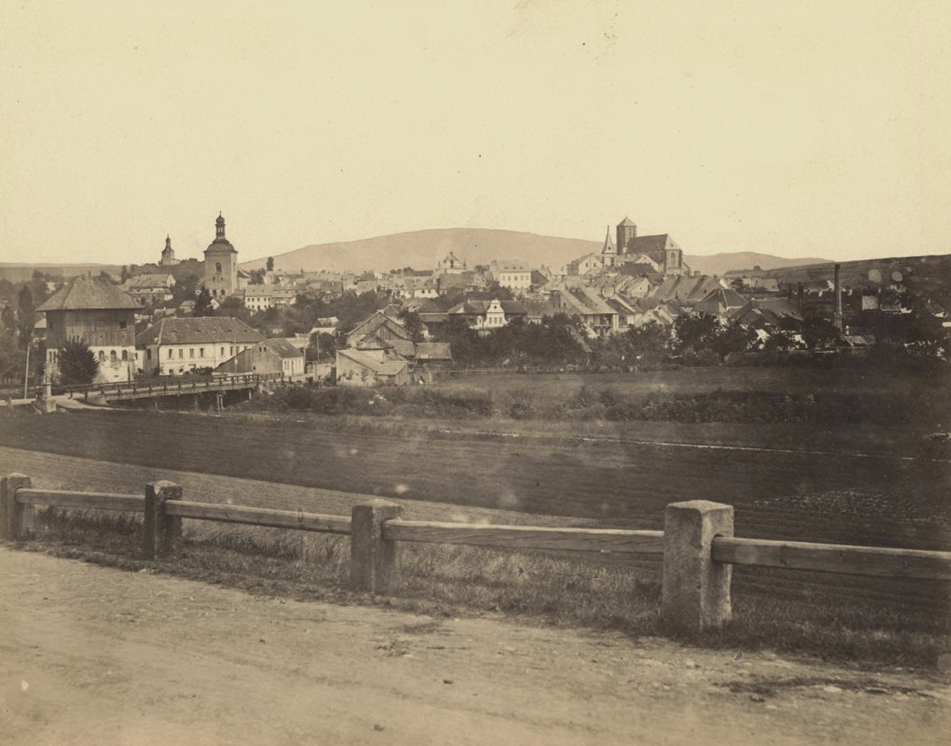 Pohled na Turnov před rokem 1900. Foto: W. F. Jantsch (archiv J.Peterka)