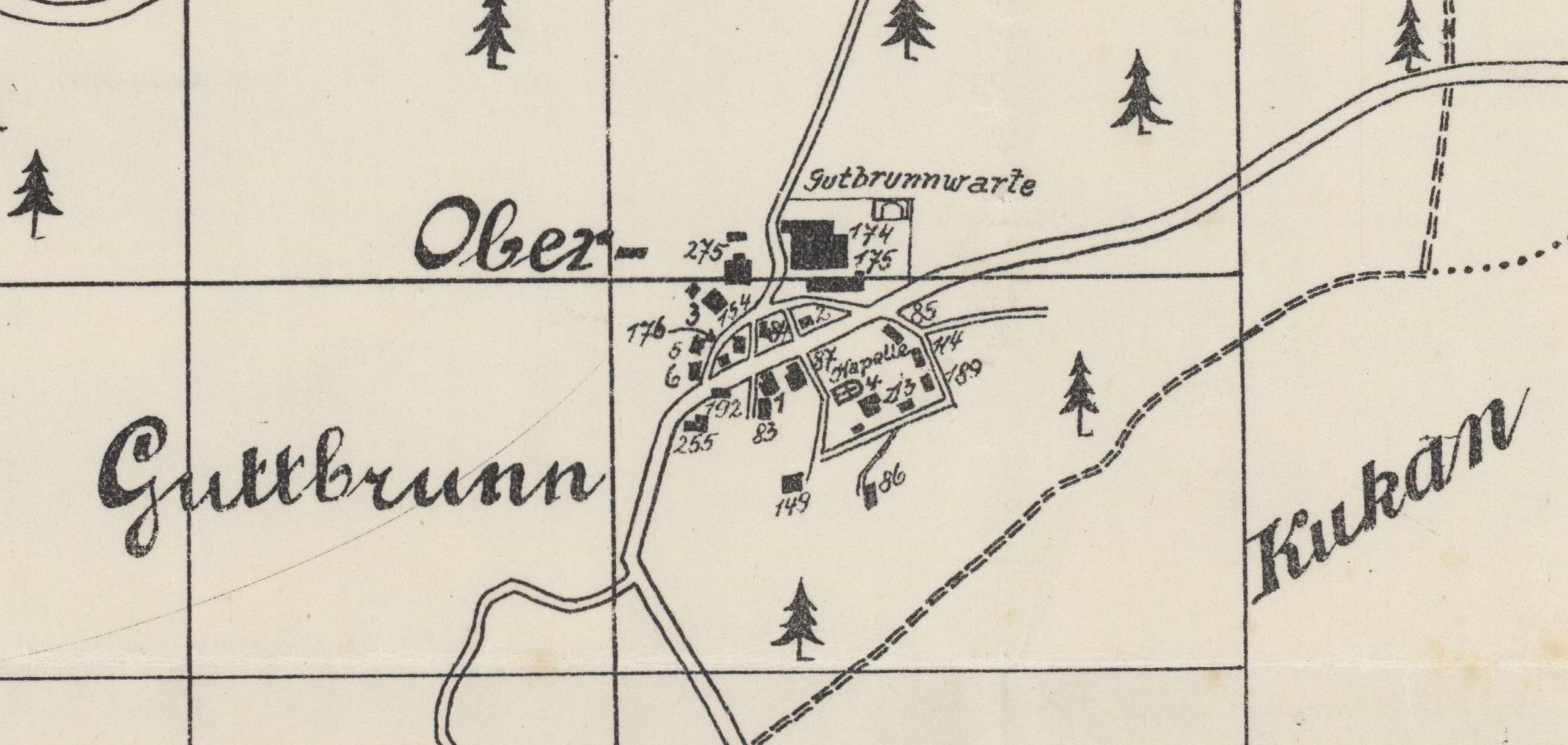 František Křůmal  - Ještě dobový plán Dobré Vody.