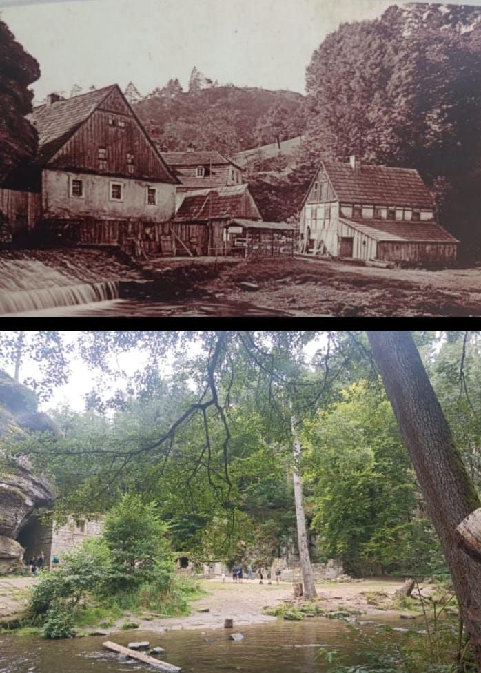 Včera a dnes (archiv Irena Hromádková)