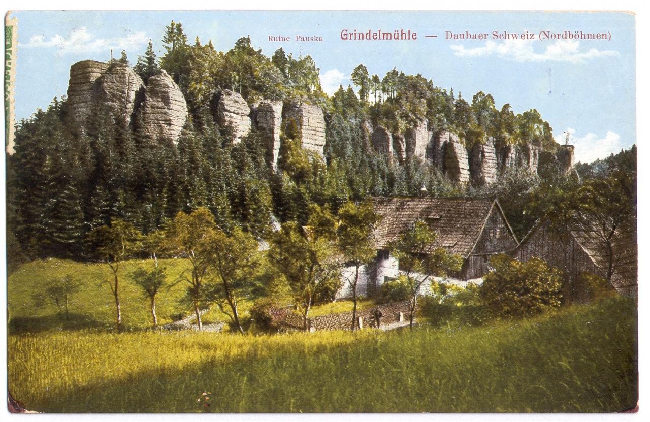 Dolský mlýn a Chudý hrádek, 1917