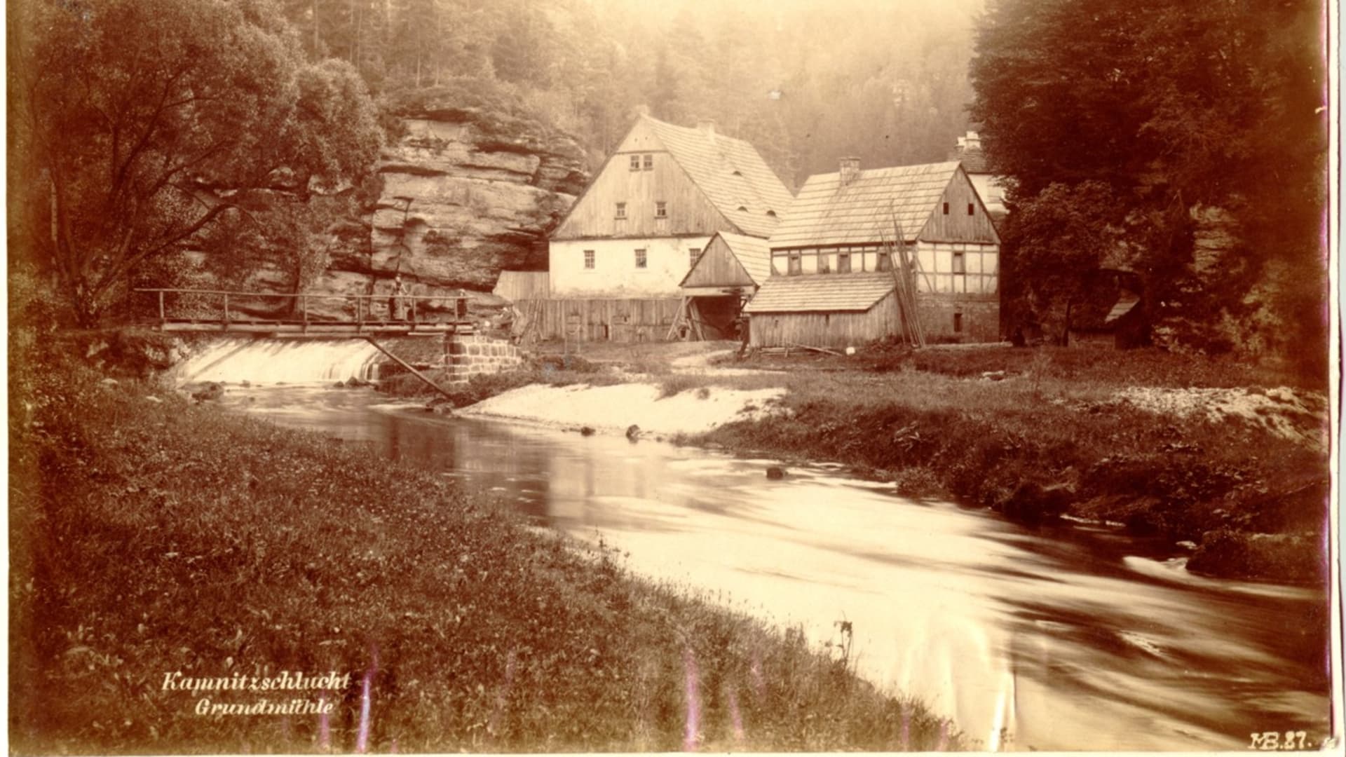  Dolský mlýn dříve Zdroj: Národní park České Švýcarsko 