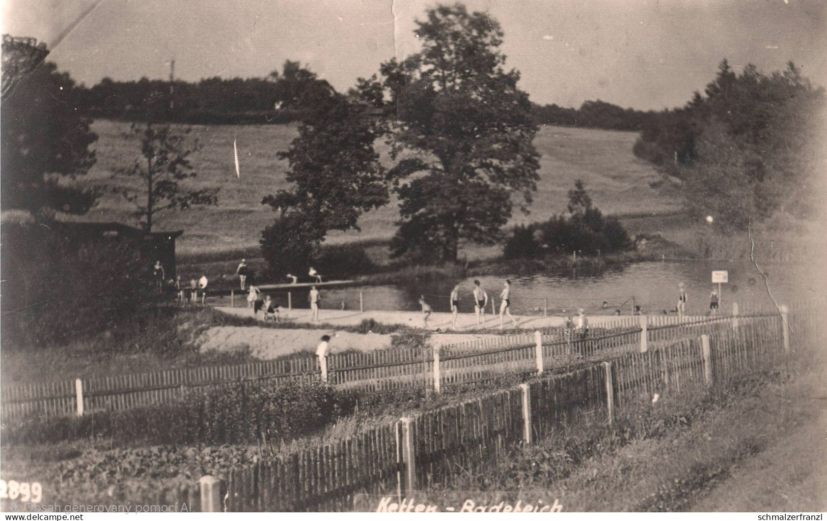 Koupaliště v Chotyni 1938