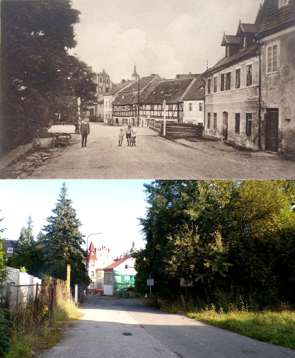Habartice - původní hraniční přechod do Závidova (archiv J.Kutílek)