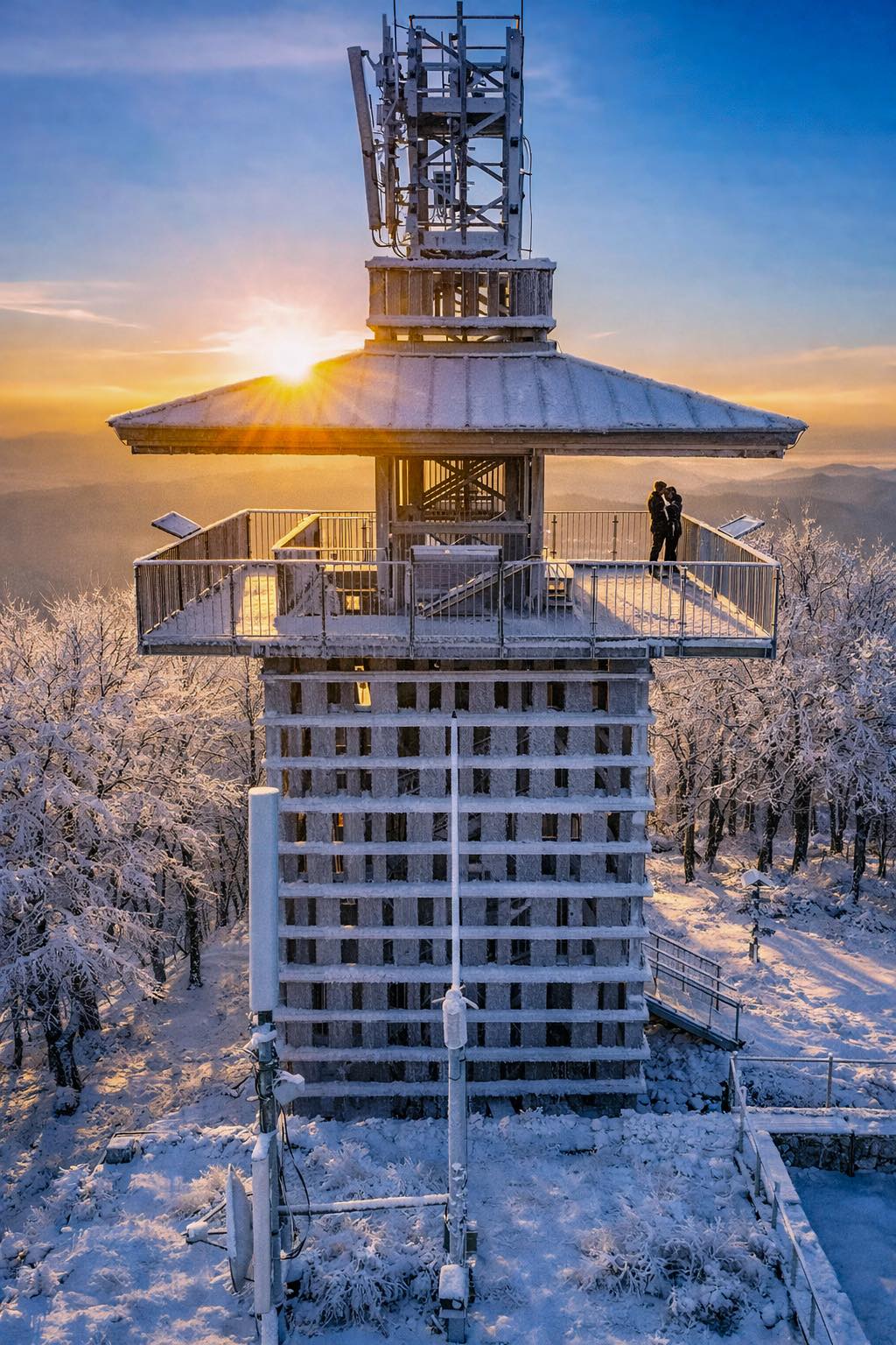 Lausche ( Luž ) ... 793 m n. m. Nejvyšší hora Lužických hor. Hraniční hora, kterou prochází, podobně jako skrze Hvozd, státní hranice mezi ČR a DE. (foto Matyáš Gál)