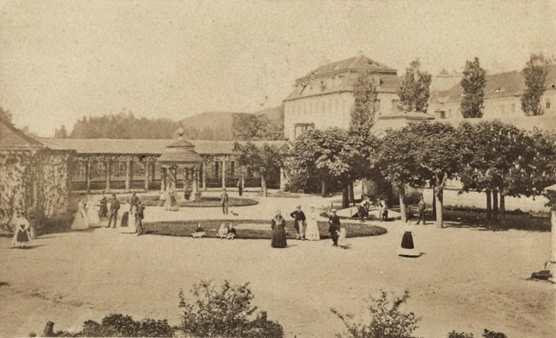Lázně Libverda-fotografie od Wenzela Ferdinanda Jantsche cca 1870 (archiv J.Peterka)