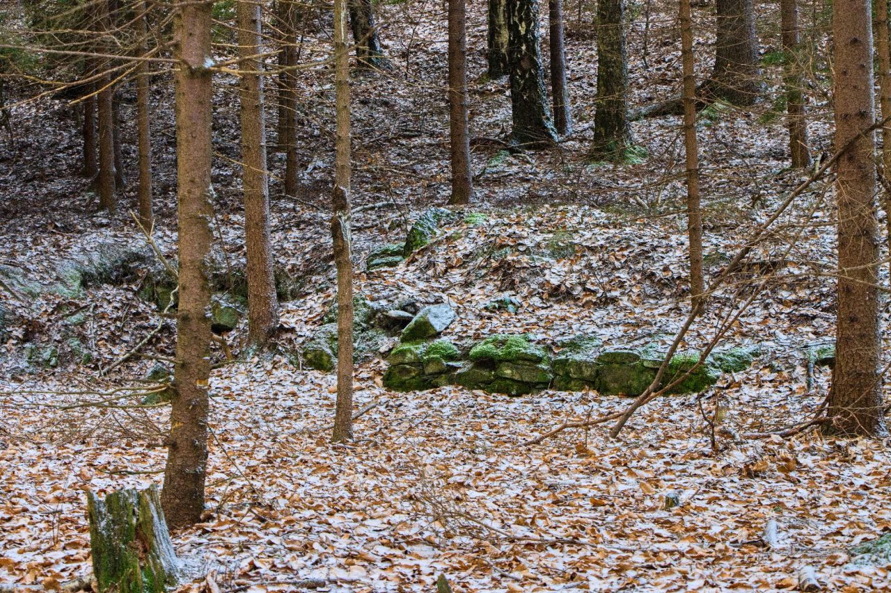Pozůstatek po Schillerově hostinci (foto Jaroslav Hoření)