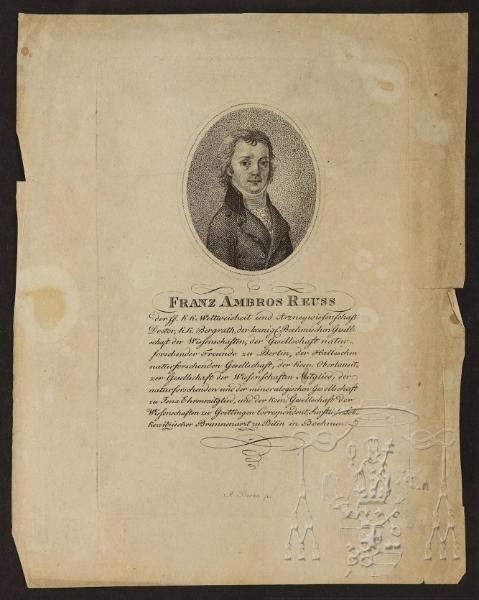 Franz Ambrosius Reuss (1761–1830) Český lékař a balneolog, který se na počátku 19. století věnoval výzkumu minerálních pramenů v Čechách, včetně Lázní Libverda. Reuss patřil k nejvýznamnějším balneologům v českých zemích a o libverdských pramenech psal poměrně často: „Minerální voda z Libverdy patří k nejúčinnějším pramenům v Čechách.“ Zdroj: [https://www.esbirky.cz/