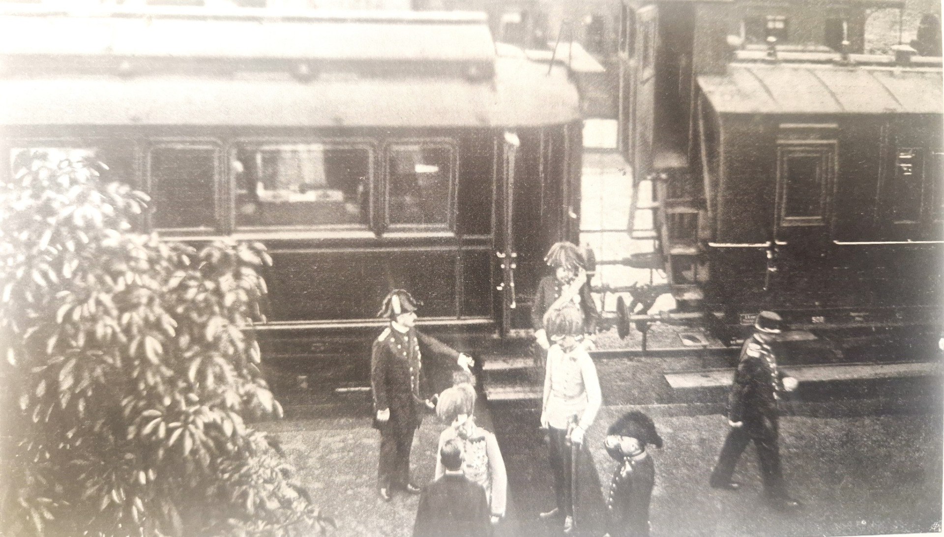 Příjezd Franze-Josefa na jablonecké nádraží 24.06.1906 (archiv Luboš Svoboda)