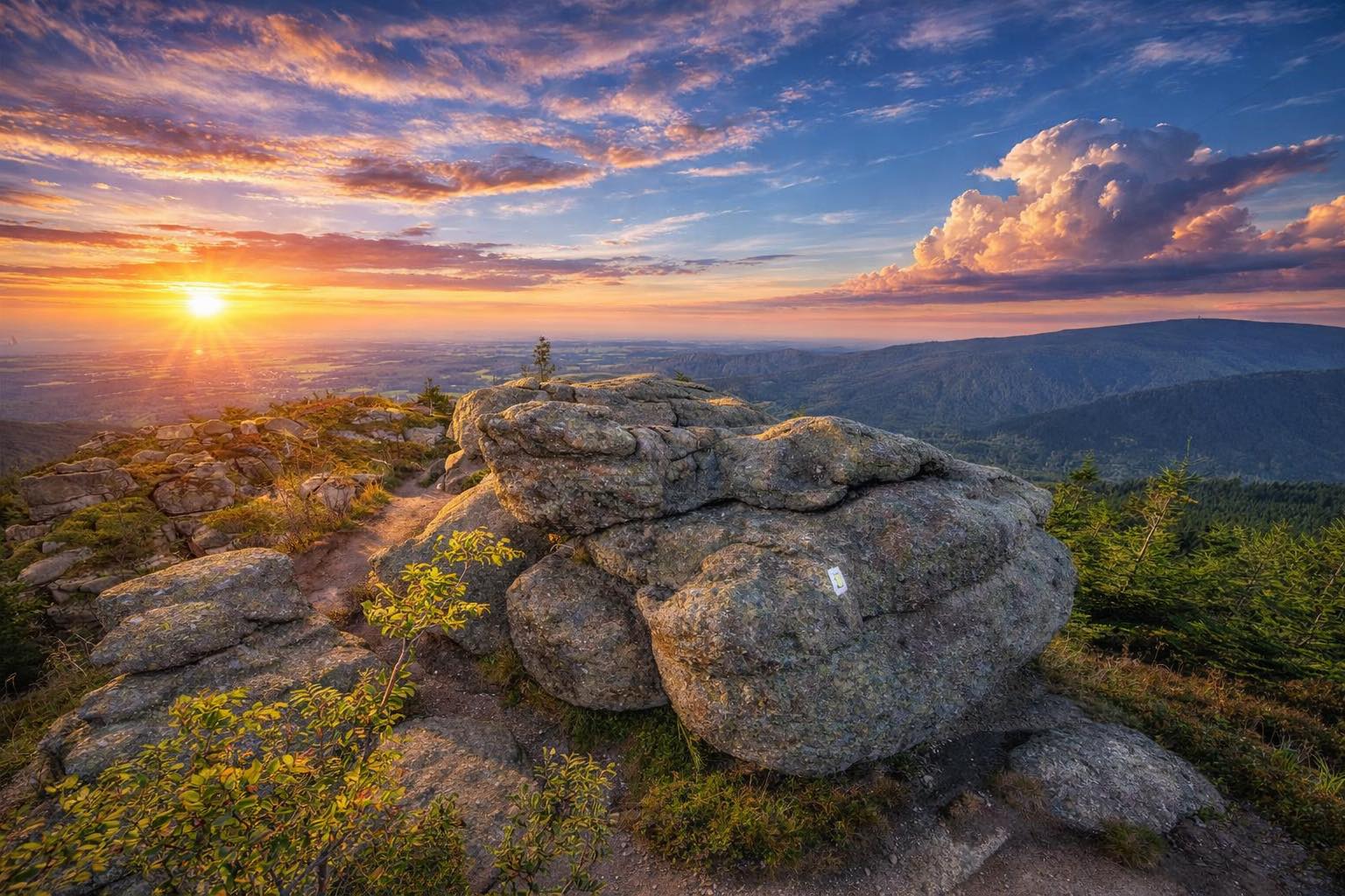 Polední kameny 1007 m n. m (archiv Matyáš Gál)