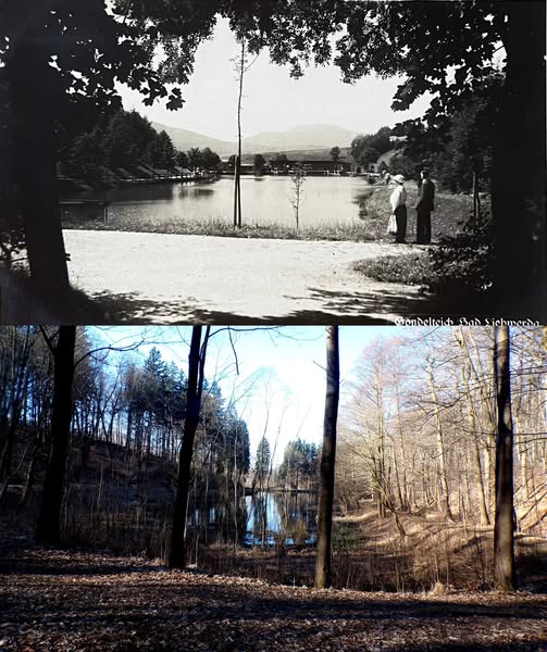 Lázně Libverda - lázeňský rybník (archiv J.Kutílek)