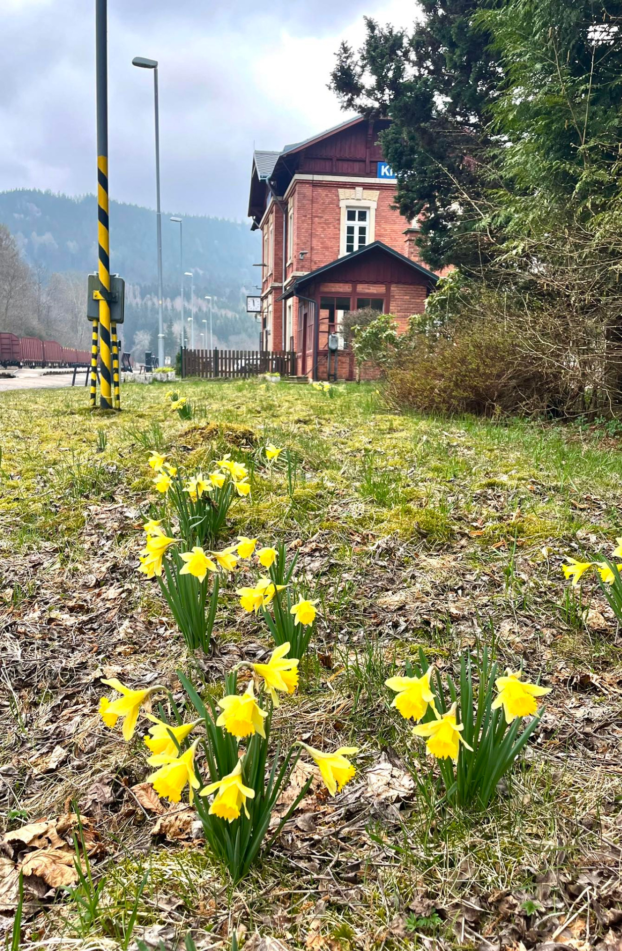 Krásy české země - nádraží v Křižanech na trati z Liberce na Českou Lípu (archiv Tomáš Masaryk)