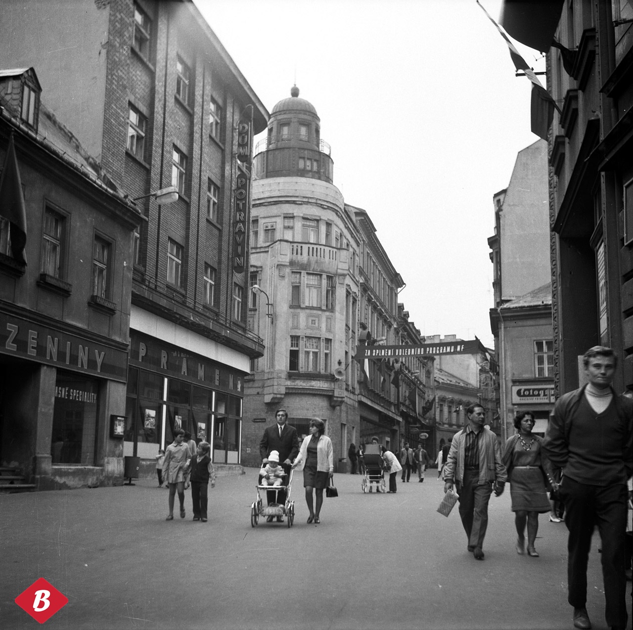 Jablonec nad Nisou v roce 1972 (foto Erwin Cettineo - archiv Boveraclubu)