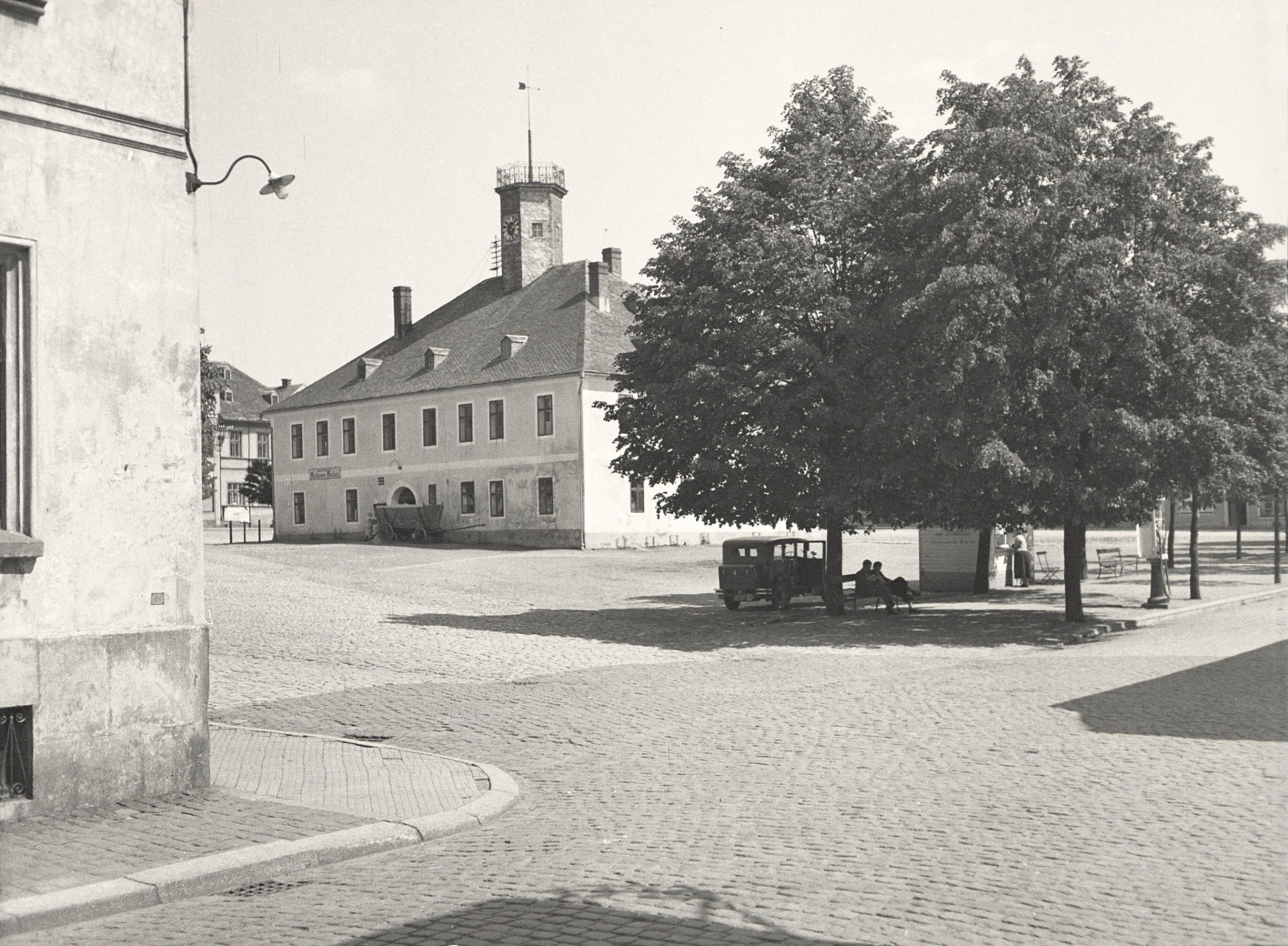 Nové Město pod Smrkem - stará radnice-1935. (archiv J.Peterka)