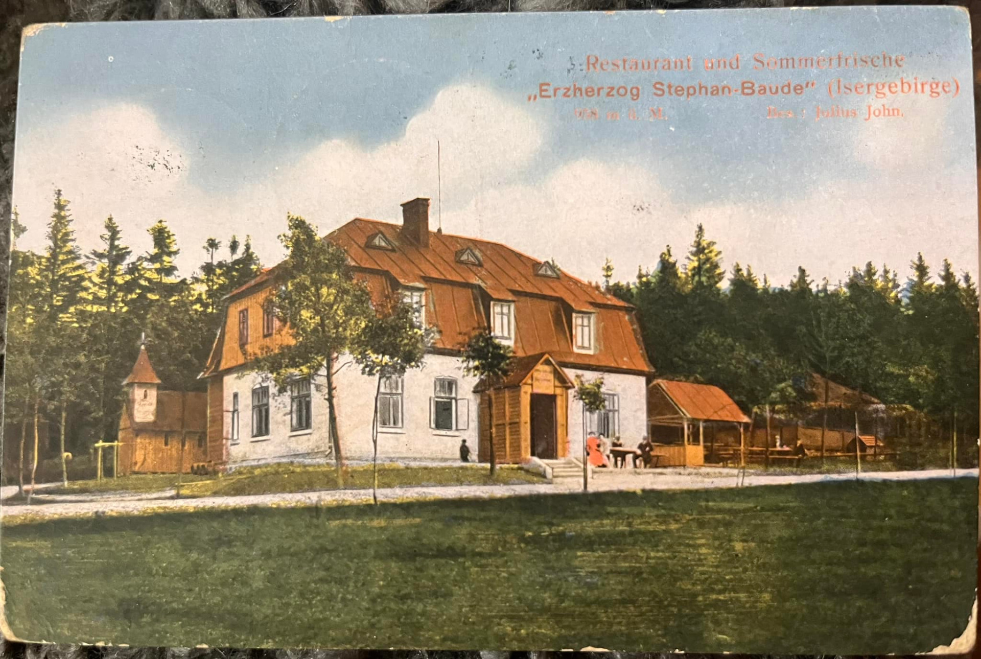 Chata Hvězda pred 1918 (zdroj: Staré pohledy Kořenovsko)