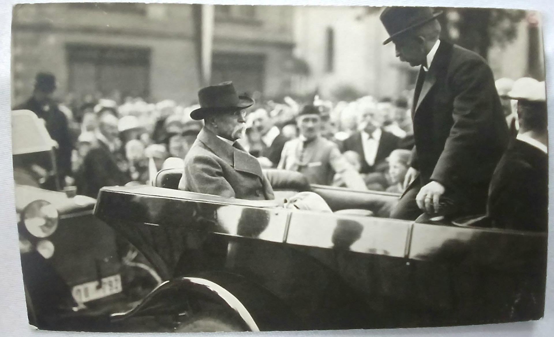 Prezident Masaryk na návštěvě Tanvaldu roku 1921. (archiv V.Honzejk)