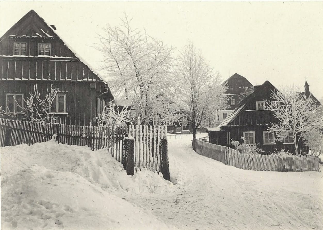 Albrechtice v Jizerských Horách (Albrechtsdorf) okr. Jablonec nad Nisou -1912 (archiv J.Peterka)