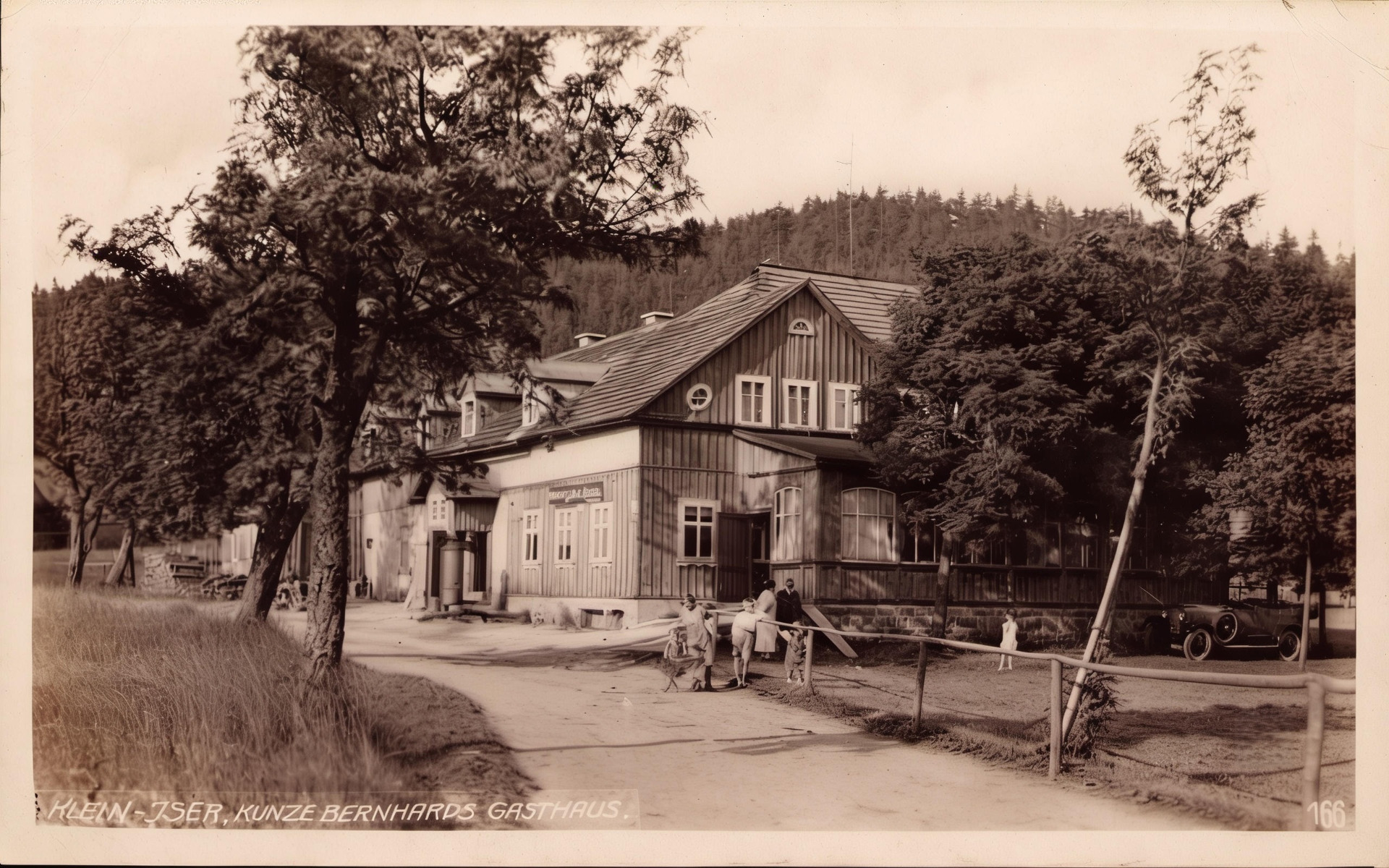 Kunze Bernhards Gasthaus rok 1927 (zdroj: E-bay)