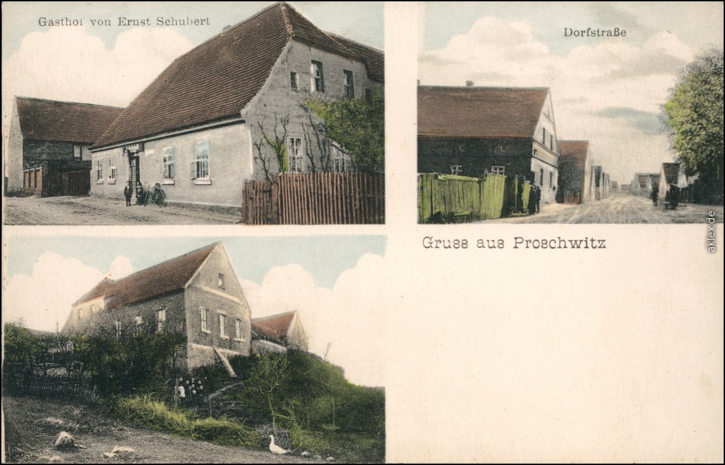 Kolorovaná pohlednice nejspíše z roku 1915