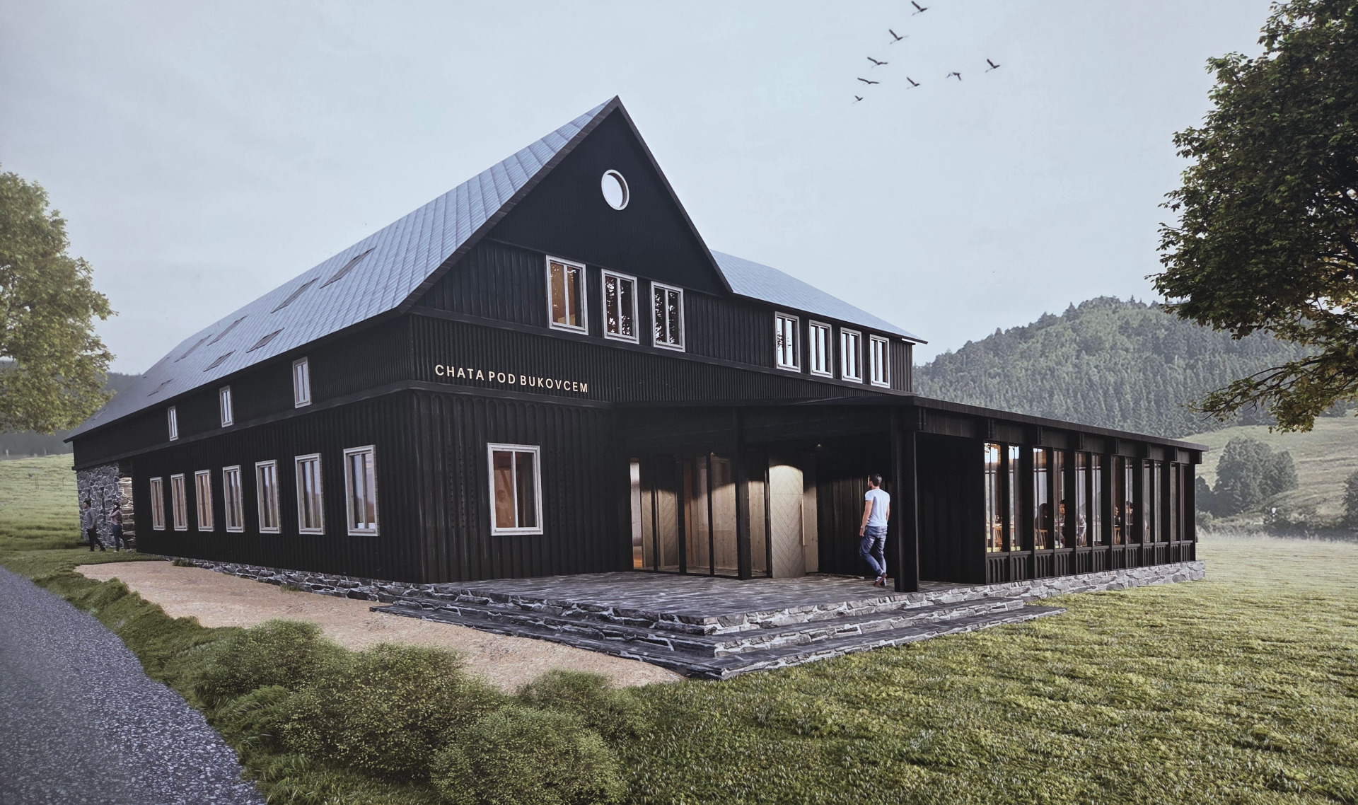 Stavební úpravy chaty pod Bukovcem čp., 1800/1 Tři iseriny s.r.o. termín zahájení: 06/2026 terrnín dokončení: 06/2028