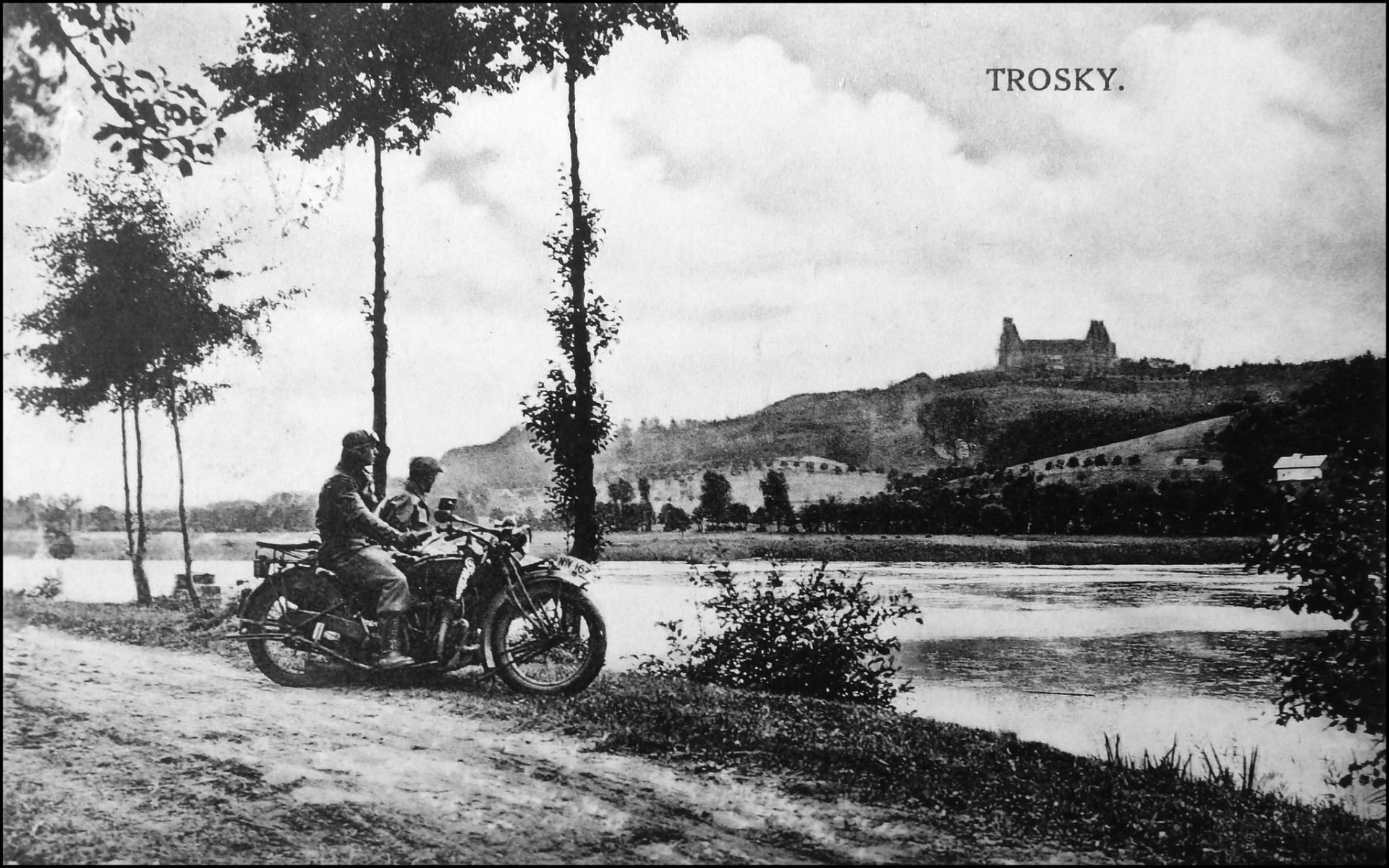Pohlednice z 1941. Když už se motáme kolem těch krásných rybníků (archiv Zdeněk Zeman)