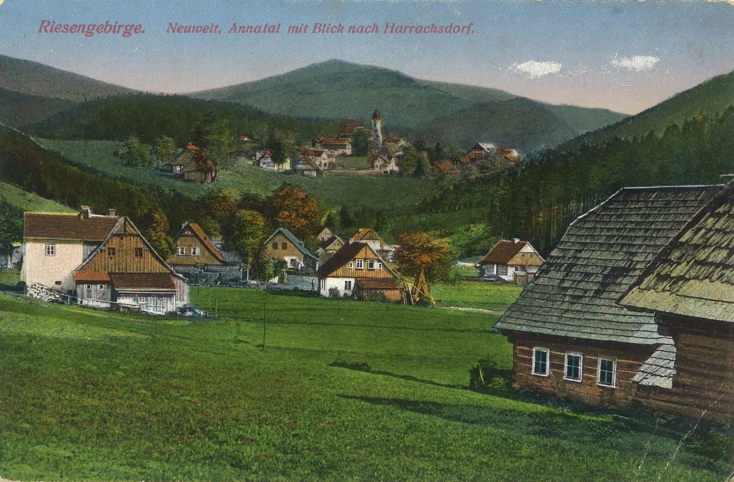 Harrachov - Anenské údolí 1928🫶 https://www.harrachov-info.cz/live-kamera-harrachov Foto: Pension Schäfer: www.schafer.cz