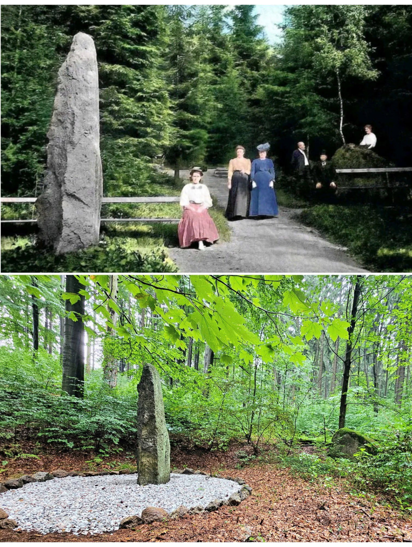 Lázně Paseky včera a dnes. (archiv Jaroslav Haufer)